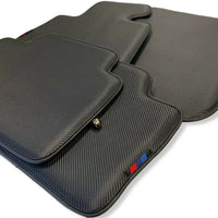 Floor Mats For BMW Gran Tourer F46 (2015-2022) 5 Seats Autowin Brand Carbon Fiber Leather - AutoWin