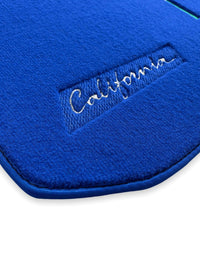 Floor Mats For Ferrari California 2008-2014 Blue Color - AutoWin