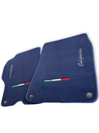 Floor Mats For Ferrari California 2008-2014 Dark Blue Color - AutoWin
