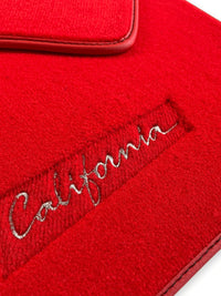 Floor Mats For Ferrari California 2008-2014 Red Color - AutoWin