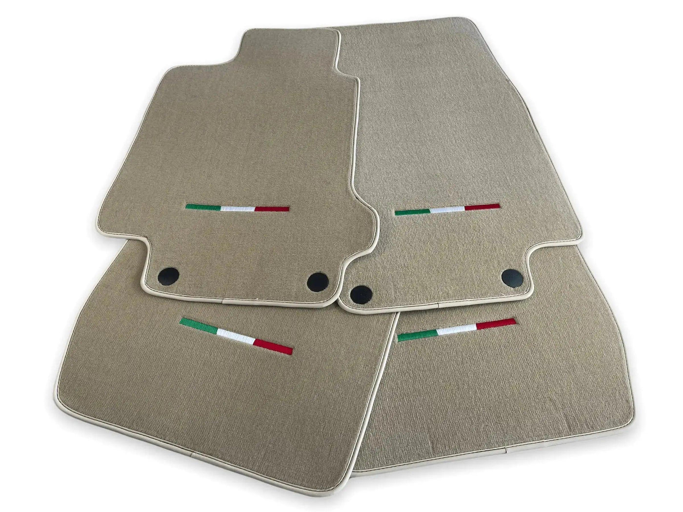 Floor Mats For Maserati GranTurismo MC Stradale (2011-2015) Beige IT Edition - AutoWin