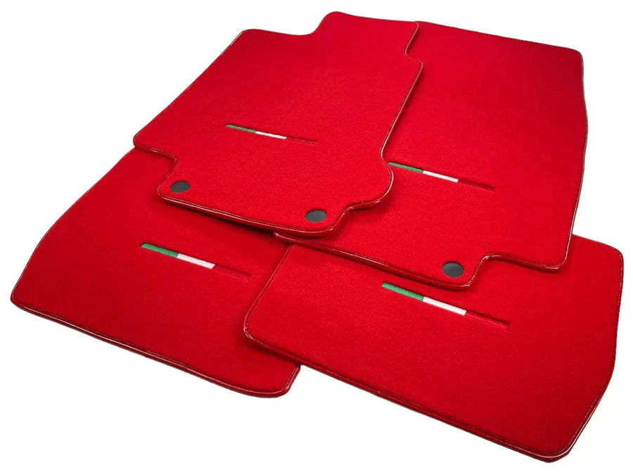 Floor Mats For Maserati GranTurismo MC Stradale (2011-2015) Red IT Edition - AutoWin