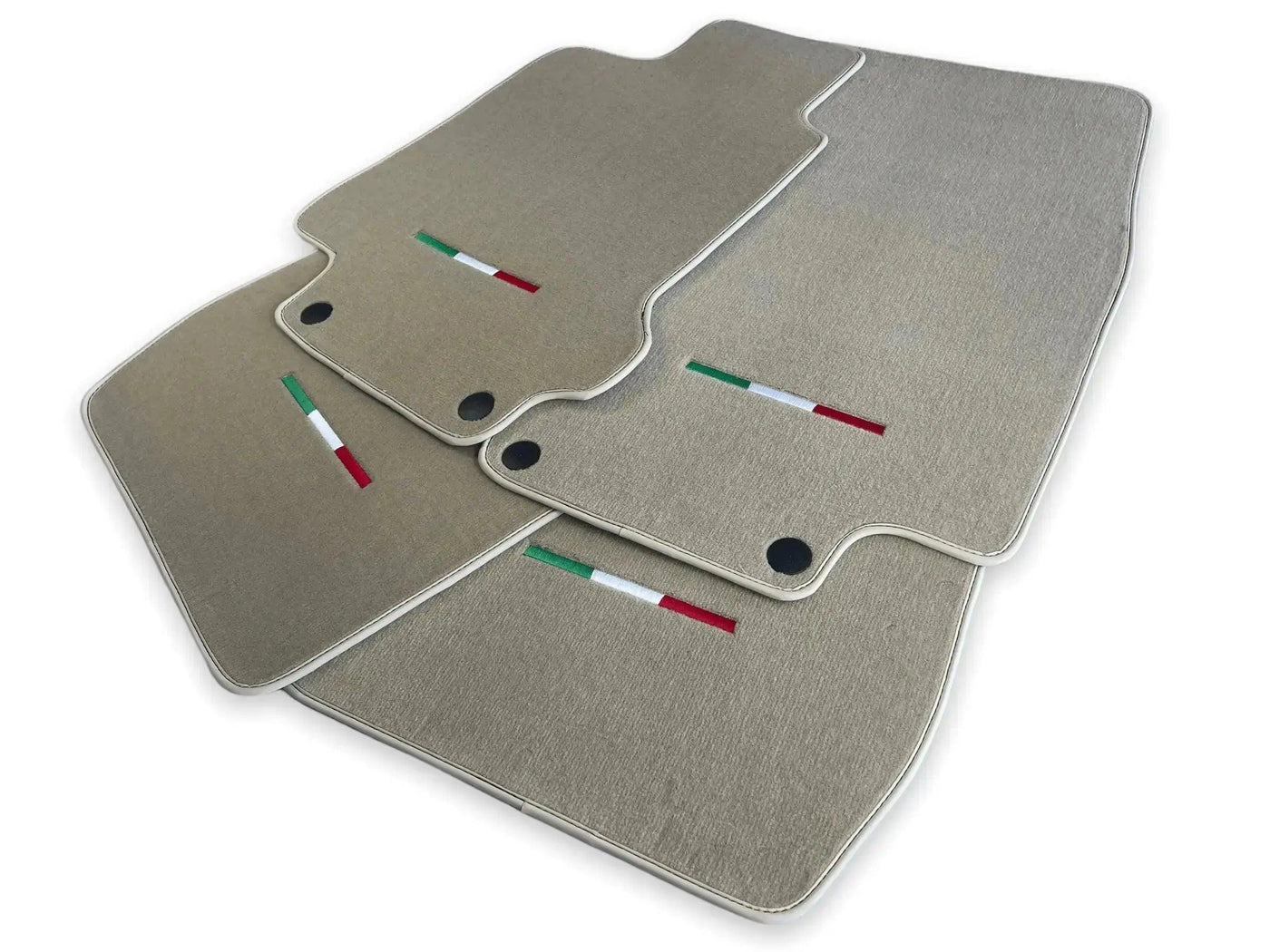 Floor Mats For Maserati GranTurismo Sport (2012-2019) Beige IT Edition - AutoWin