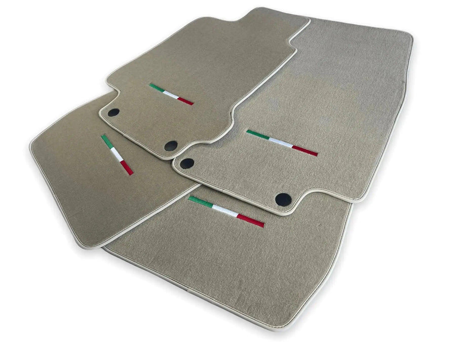 Floor Mats For Maserati GranTurismo Sport (2012-2019) Beige IT Edition - AutoWin