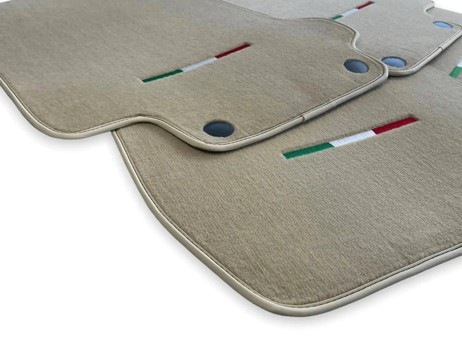 Floor Mats For Maserati GranTurismo Sportline (2009-2019) Beige IT Edition - AutoWin
