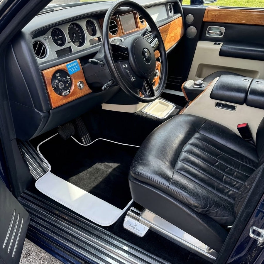 Tapis de voiture noirs pour Rolls Royce Phantom Drophead