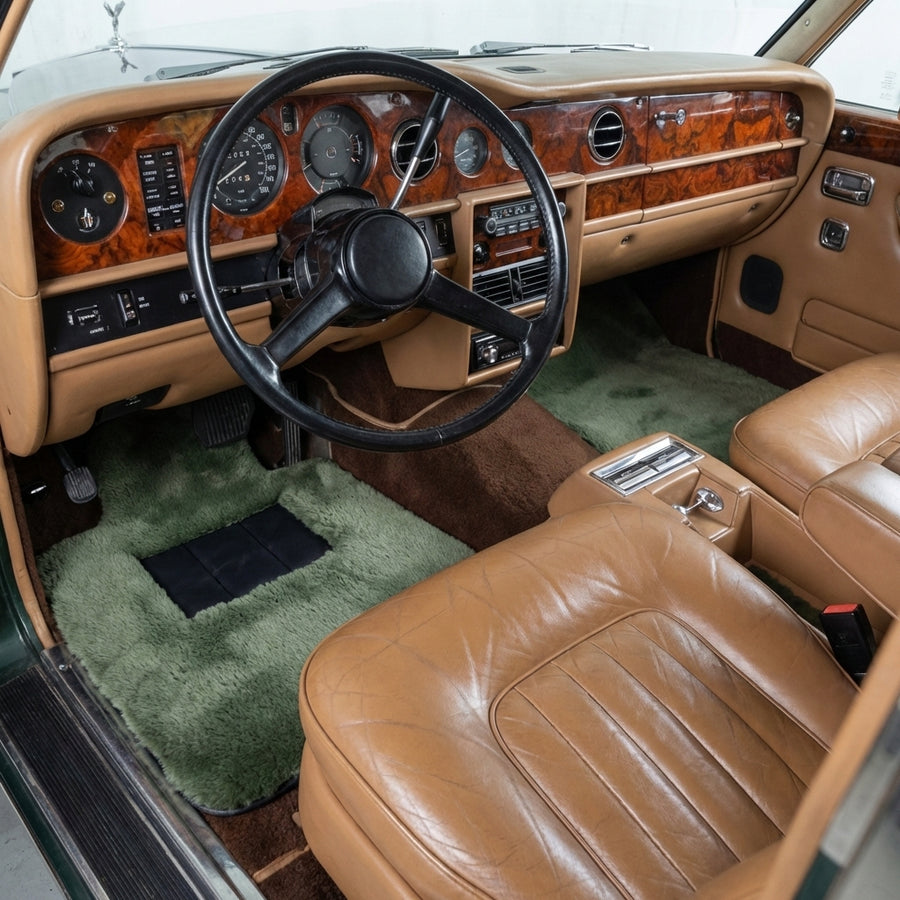 Tappetini in Velluto Verde Chiaro per Rolls-Royce Wraith