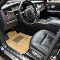 Natural Color Medical Sheepskin Floor Mats for Rolls Royce Ghost Series I | Relugan