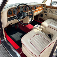 Tappetini personalizzati per Rolls Royce Shadow (1965-1977) con Alcantara rossa