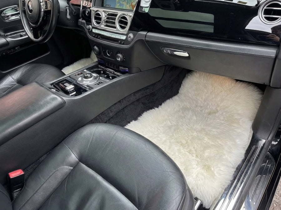 Tappetini in Velluto Bianchi per Rolls Royce Ghost Series II