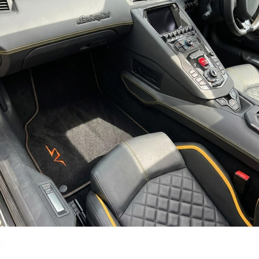 Tappetini per auto Neri per Lamborghini Aventador SV |