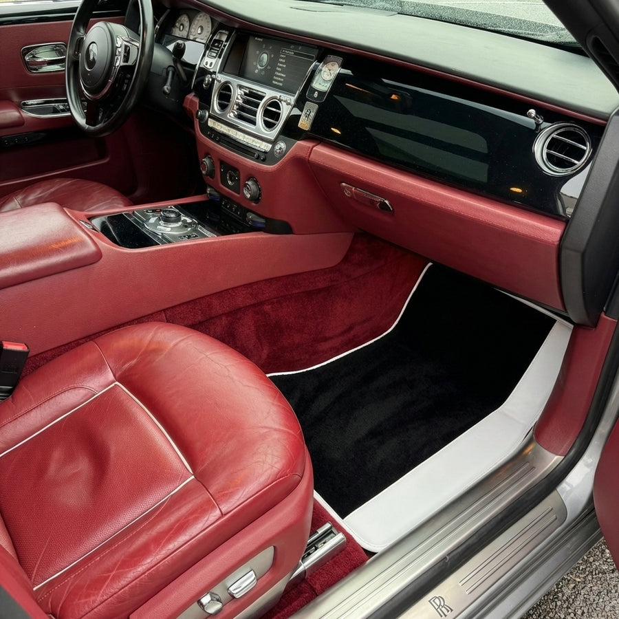 Tappetini per auto neri per Rolls Royce Ghost Series II