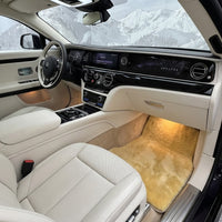 Natural Color Medical Sheepskin Floor Mats for Rolls Royce Spectre | Relugan