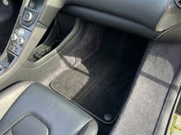 Floor Mats For McLaren MP4-12C (2011–2014) Alcantara Black Tailored Carpets With Orange Sewing