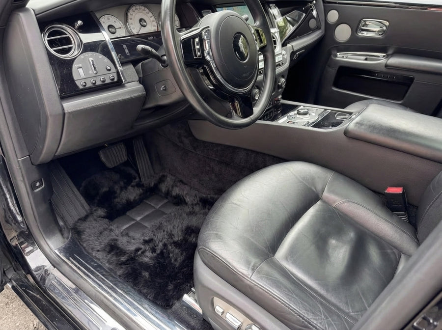 Tappetini per auto in pelle di pecora genuina per Rolls Royce Ghost Series II (2021-2024) Design ER56