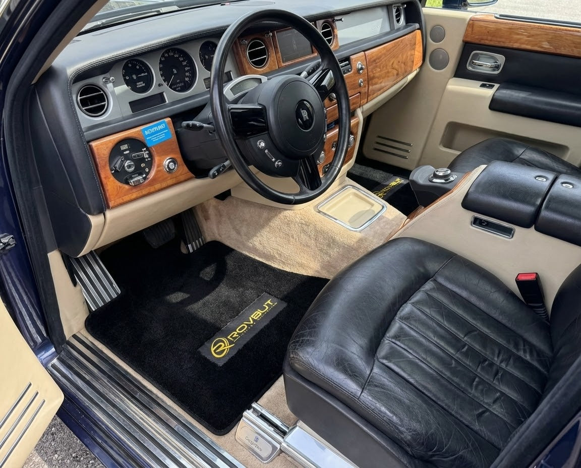 Fußmatten für Rolls Royce Phantom Drophead Coupé 2007–2016 Rovbut Limited Edition