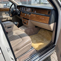 Natural Color Medical Sheepskin Floor Mats for Rolls Royce Phantom VIII (2017-2024) | Relugan