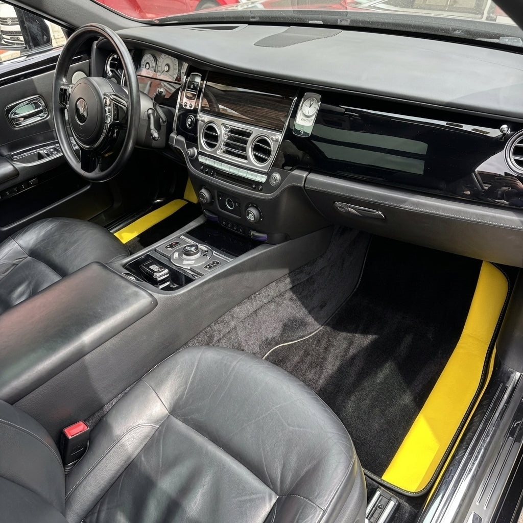 Tapis de voiture Sur mesure noirs pour Rolls Royce Ghost
