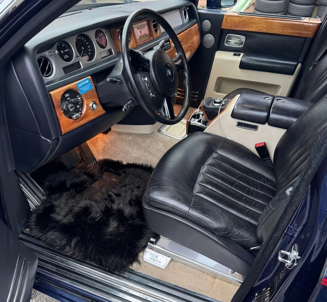 Schaffell-Fußmatten für Rolls Royce Phantom Drophead Coupe 2007–2016 Er56 Designmarke