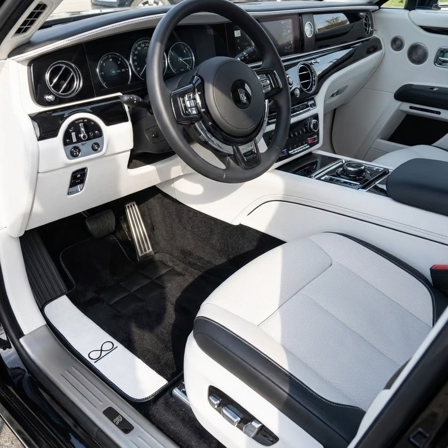 Tapis de voiture noirs pour Rolls Royce Spectre (2023-2024)
