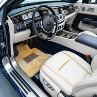 Tappeti per auto in pelle di pecora medica naturale per Rolls Royce Dawn | Relugan