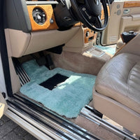 Tiff Blue Sheepskin Floor Mats for Rolls Royce Phantom VIII (2017-2024) ER56 Design Brand