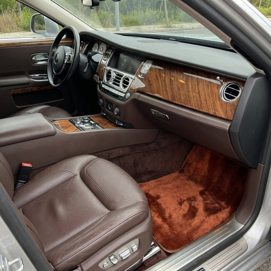 Fußmatten aus Schaffell in Ingwerfarbe für Rolls-Royce Ghost Series II (2021-2024)
