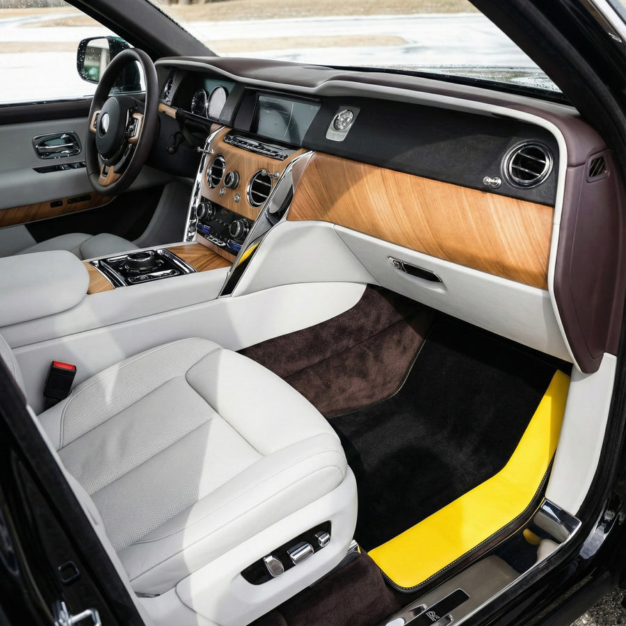 Alfombrillas de coche negras a medida para Rolls Royce