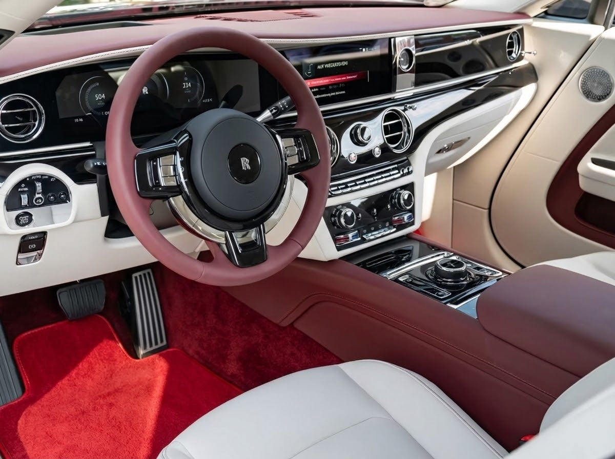 Tapis de voiture pour Rolls Royce Spectre (2023-2024) Rouge
