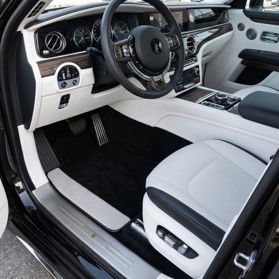 Tapis de voiture noirs pour Rolls Royce Spectre 2023-2024