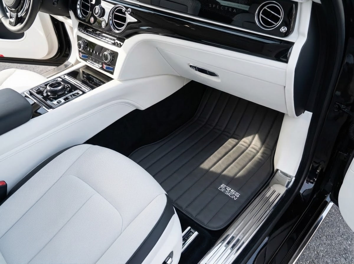 Tapis de voiture en cuir pour Rolls Royce Spectre (2023-2024) Design ER56