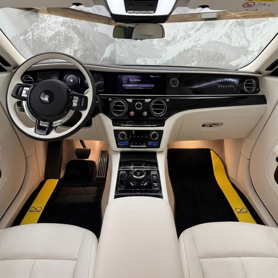 Tapis de voiture noirs pour Rolls Royce Spectre (2023-2024)