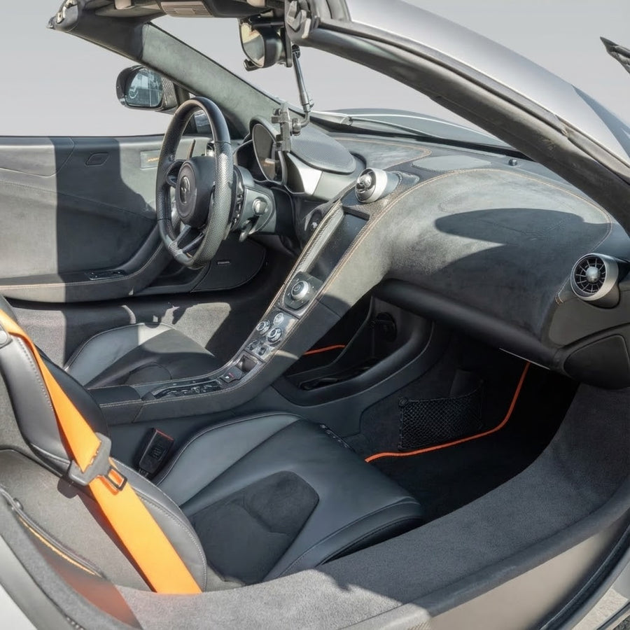 Tappetini per auto neri per McLaren 650S (2015-2018) con