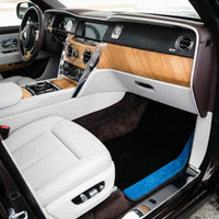 Tapis de voiture noir sur mesure pour Rolls Royce Black Badge Cullinan Blue Alcantara