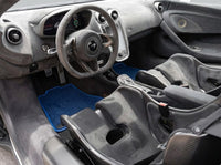Tapis de voiture pour McLaren 600LT (2018-2020) Tapis sur mesure bleu foncé | AutoWin