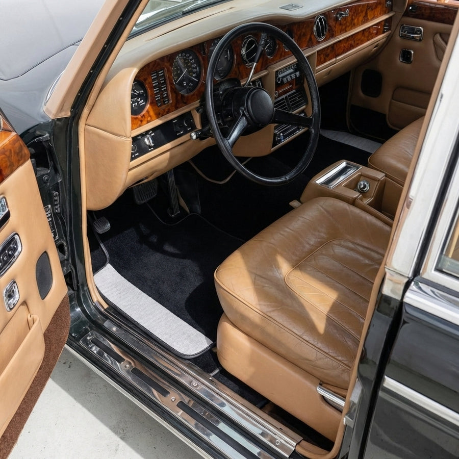 Tapis de voiture noirs pour Rolls Royce Wraith 2013–2023