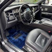 Tappeti per auto in shearling blu navy per Rolls Royce Ghost Serie II (2021-2024) | Design ER56