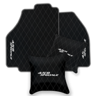 Premium Black Leather Floor Mats for Ferrari 296 GTS (2022-2025)