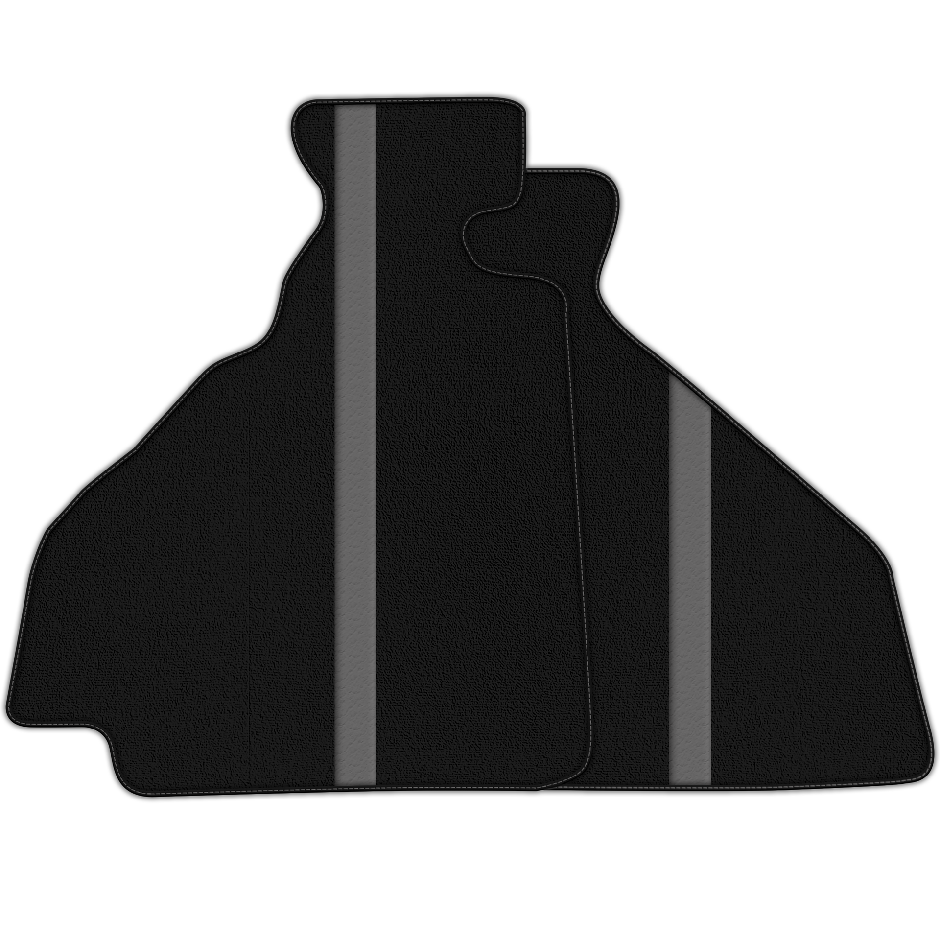 Premium Black Floor Mats for Ferrari 512 TR (1992-1994) | Leather Trim