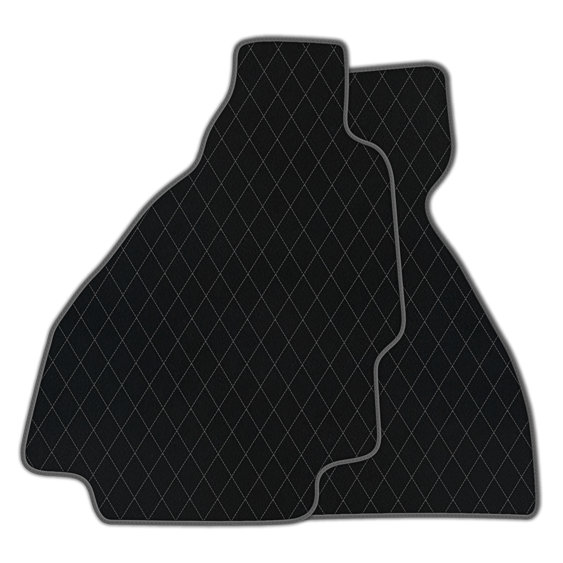 Premium Black Leather Floor Mats for Ferrari 328 GTS (1985-1989)
