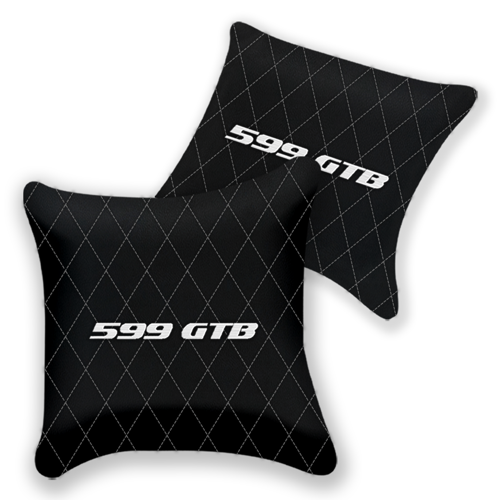 Customizable Black Leather Pillows for Ferrari FF (2011-2016)