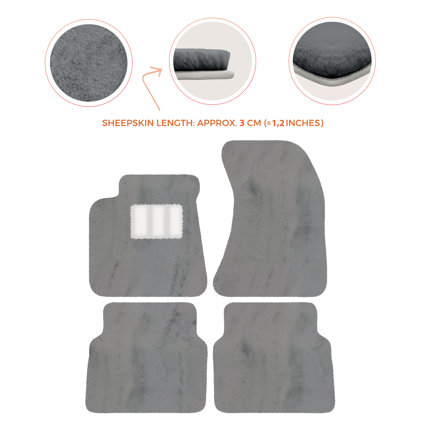 Luxury Sheepskin Floor Mats for Rolls-Royce Wraith (2013-2023)