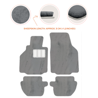 Premium Luxury Sheepskin Floor Mats for Ferrari Roma (2021-2024)