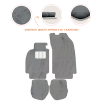 Tapis de voiture en peau de mouton pour Porsche 911 - 964 (1989-1994) - Longueur de peau de mouton, Options de couleur variées