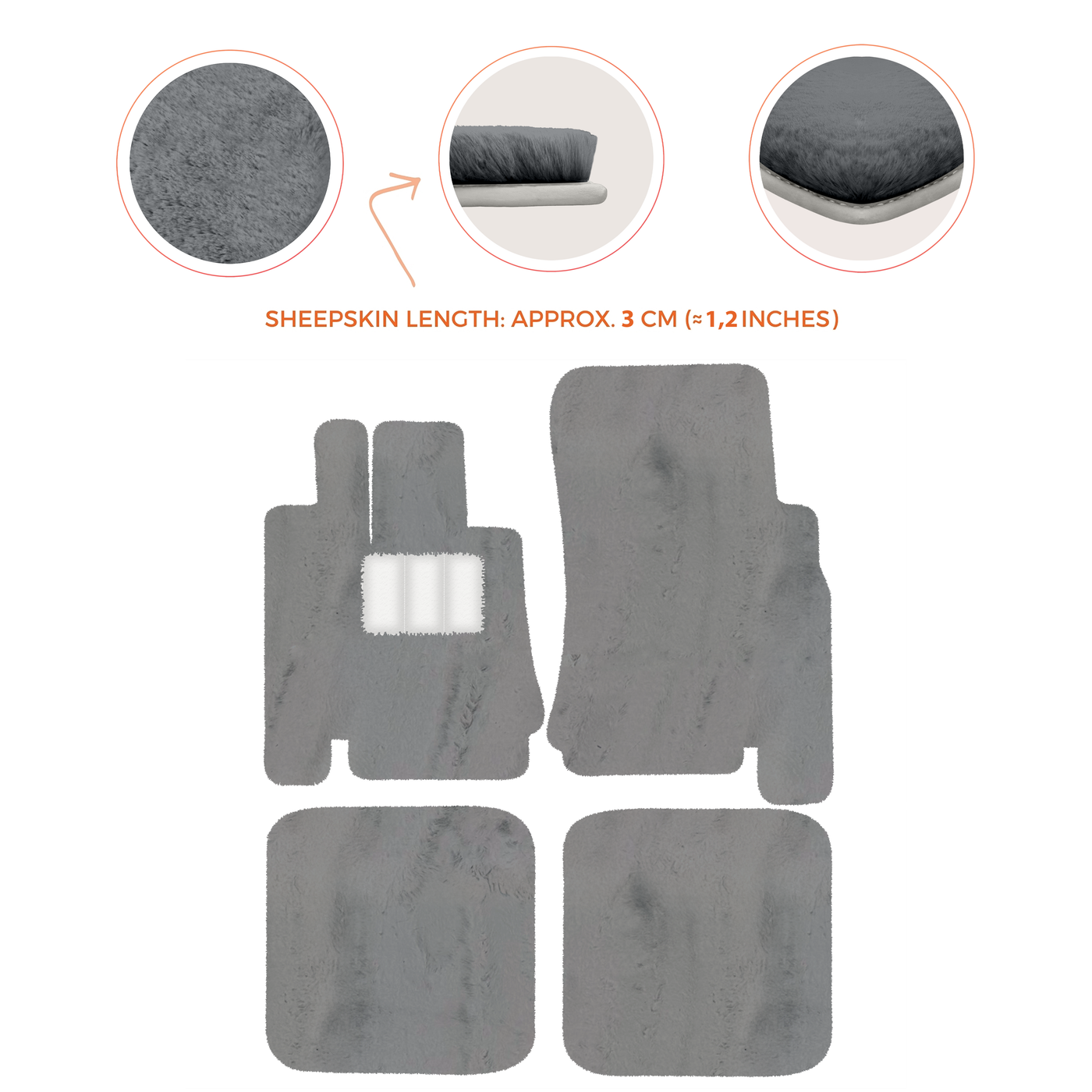 Premium Luxurious Sheepskin Floor Mats for Bentley Arnage (1998-2009)