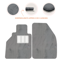 Tapis de voiture en peau de mouton pour Porsche 986 Boxster (1996-2004) - Longueur de peau de mouton, Options de couleur variées