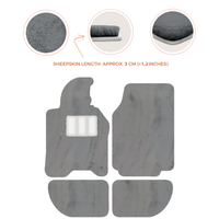 Sheepskin Floor Mats for Porsche 944 (1981-1991) | Custom Colors