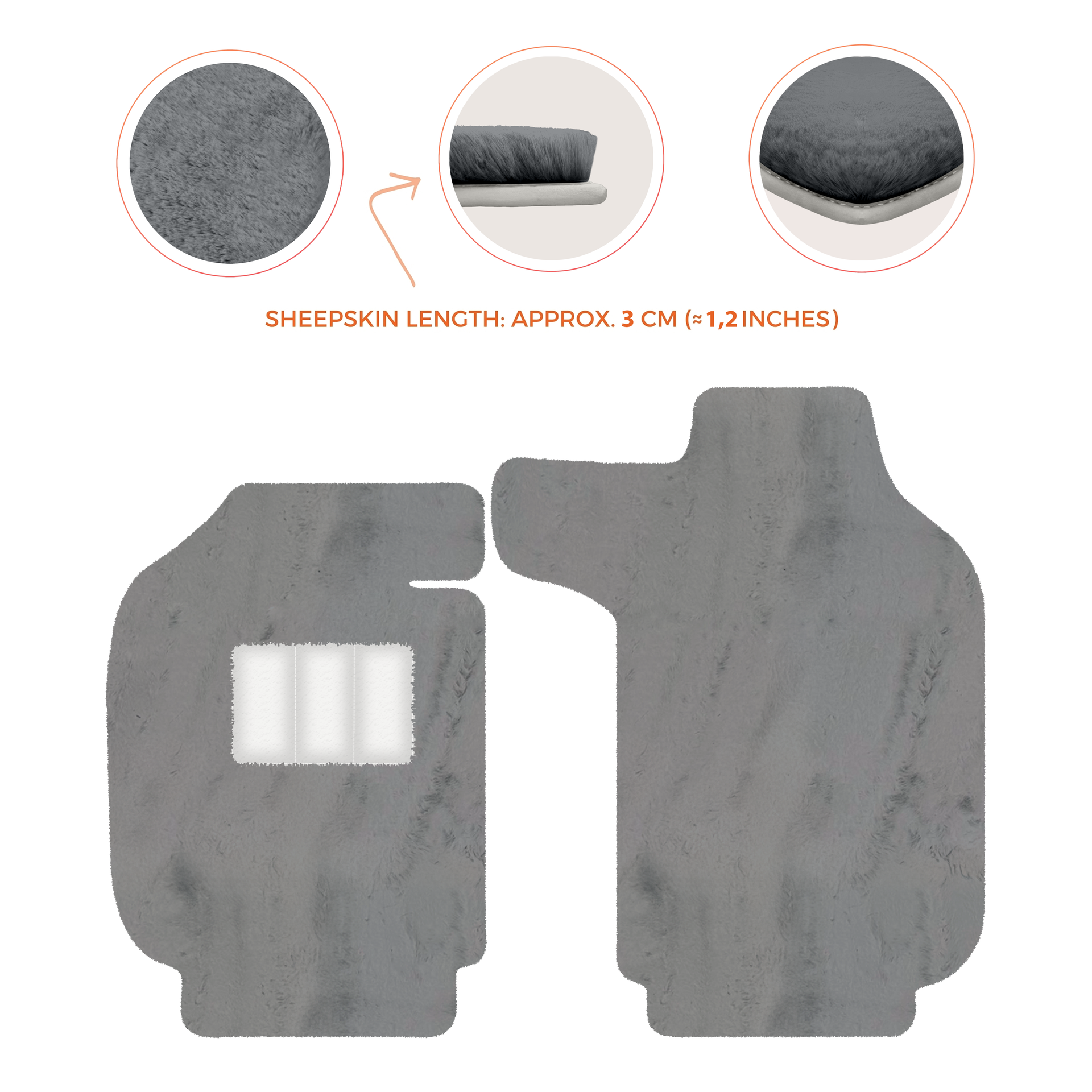 Luxury Sheepskin Floor Mats for Porsche 911 - 992 (2019-2026)