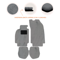 Tapis de voiture en peau de mouton pour Porsche 911 - 964 (1989-1994) - Longueur de peau de mouton, Options de couleur variées