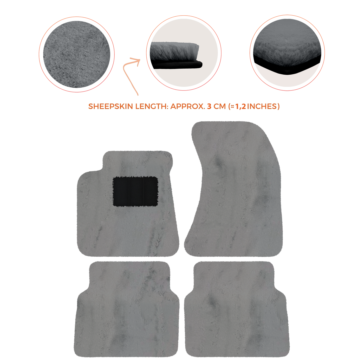 Luxury Sheepskin Floor Mats for Rolls-Royce Wraith (2013-2023)